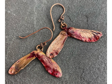 Maple wing earrings